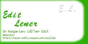 edit lener business card